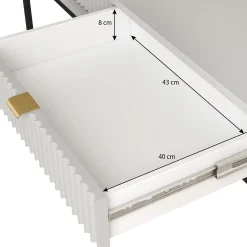 Navil 2 - Kaptafel - Beige - 104x50 cm