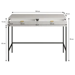 Navil 2 - Kaptafel - Beige - 104x50 cm