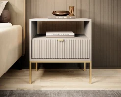 Navil 2 - Nachtkastje - Beige - 54x39x56 cm