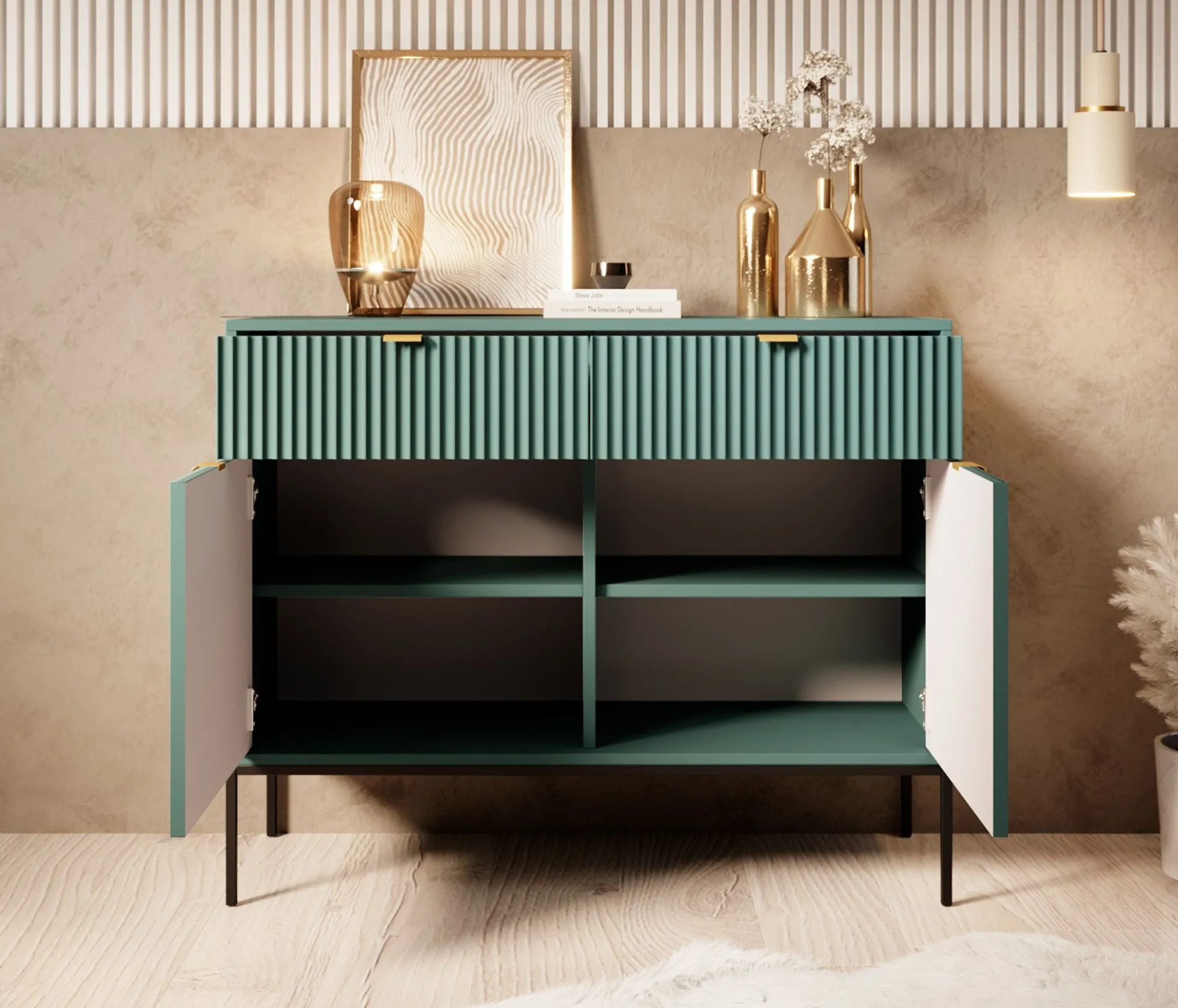 Navil - Dressoir - Groen - 104x39x83 cm