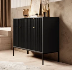 Navil - Dressoir - Zwart - 104x39x83 cm