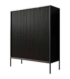 Navil - Dressoir - Zwart - 104x39x125 cm