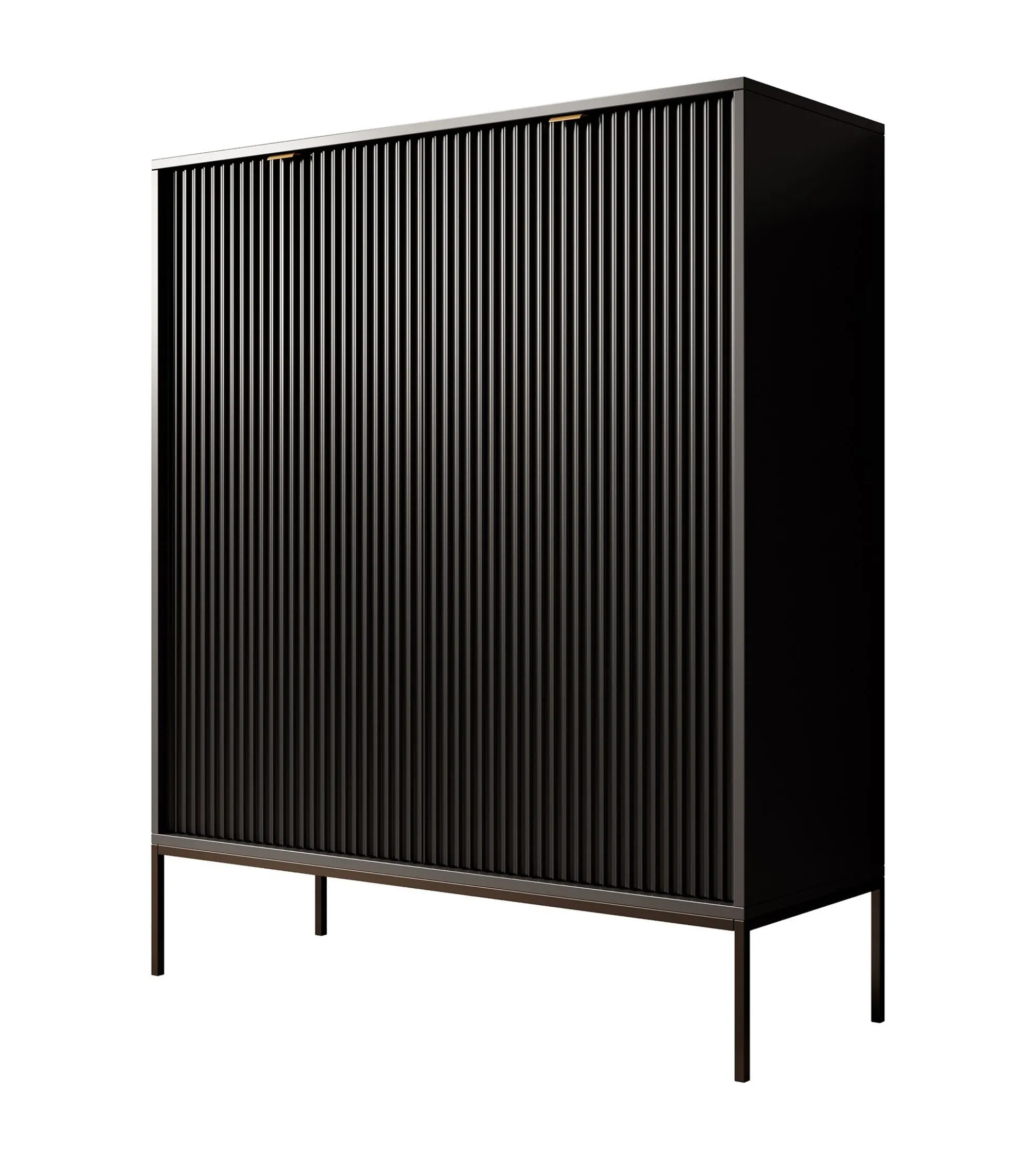 Navil - Dressoir - Zwart - 104x39x125 cm