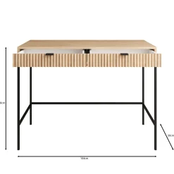 Navil - Kaptafel - Eikenpatroon - 104x50x78 cm