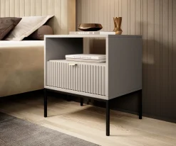 Navil - Nachtkastje - Beige - 54x39x56 cm