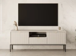 Navil - TV-Meubel - Beige - 154x39x56 cm
