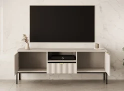 Navil - TV-Meubel - Beige - 154x39x56 cm