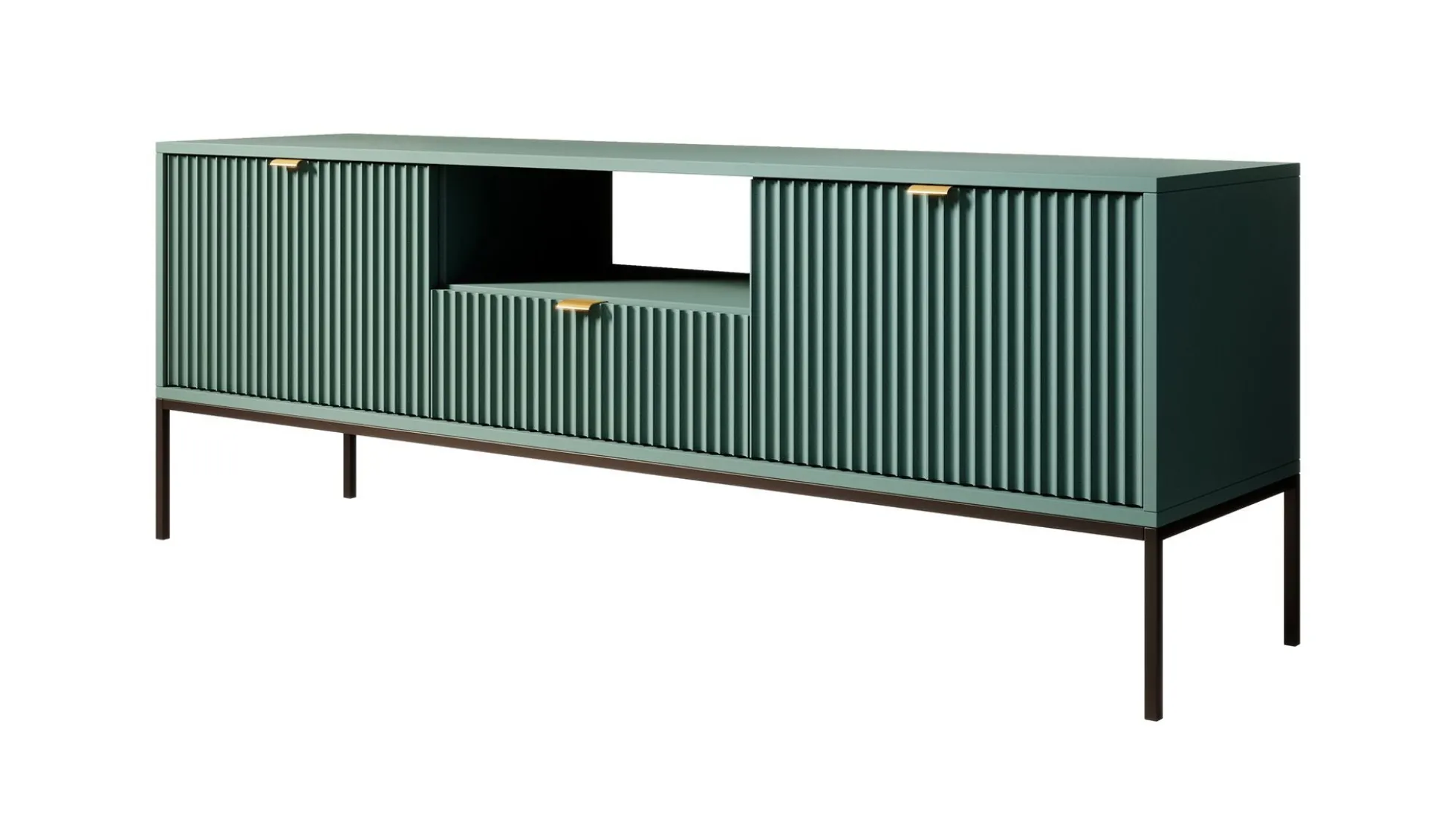 Navil - TV-Meubel - Groen - 154x39x56 cm