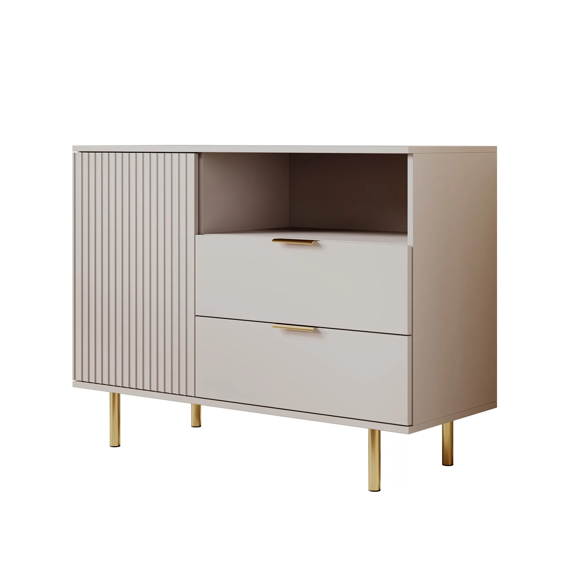Nicola - Dressoir - Beige - 107x41x80 cm