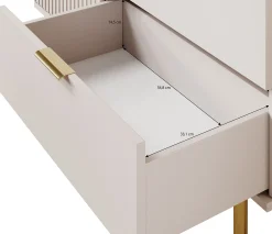 Nicola - Dressoir - Zwart - 107x41x80 cm