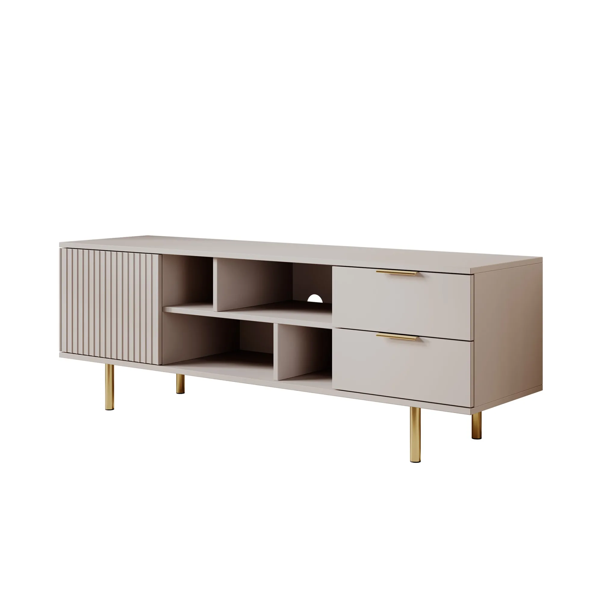 Nicola - TV-Meubel - Beige - 150x41x52 cm