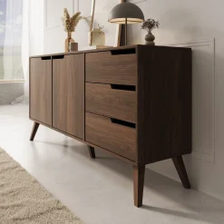 Nido - Dressoir - Donker eikenpatroon - 160x40x80 cm