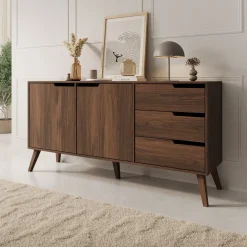 Nido - Dressoir - Donker eikenpatroon - 160x40x80 cm