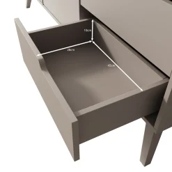 Nido - Dressoir - Donker eikenpatroon - 160x40x80 cm