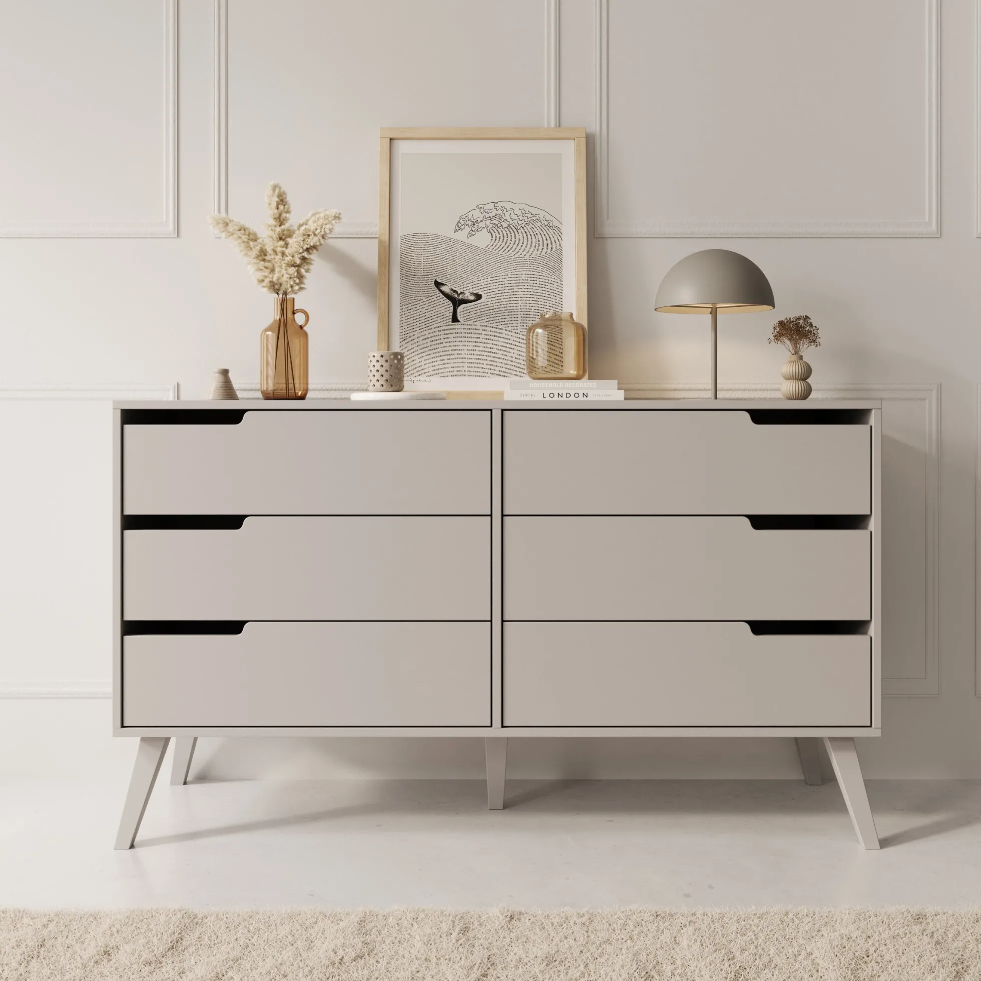 Nido - Ladekast - Beige - 137x40x80 cm