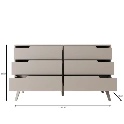 Nido - Ladekast - Donker eikenpatroon - 137x40x80 cm