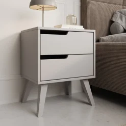 Nido - Nachtkastje links - Beige - 45x35x55 cm
