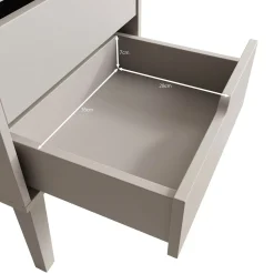 Nido - Nachtkastje links - Beige - 45x35x55 cm