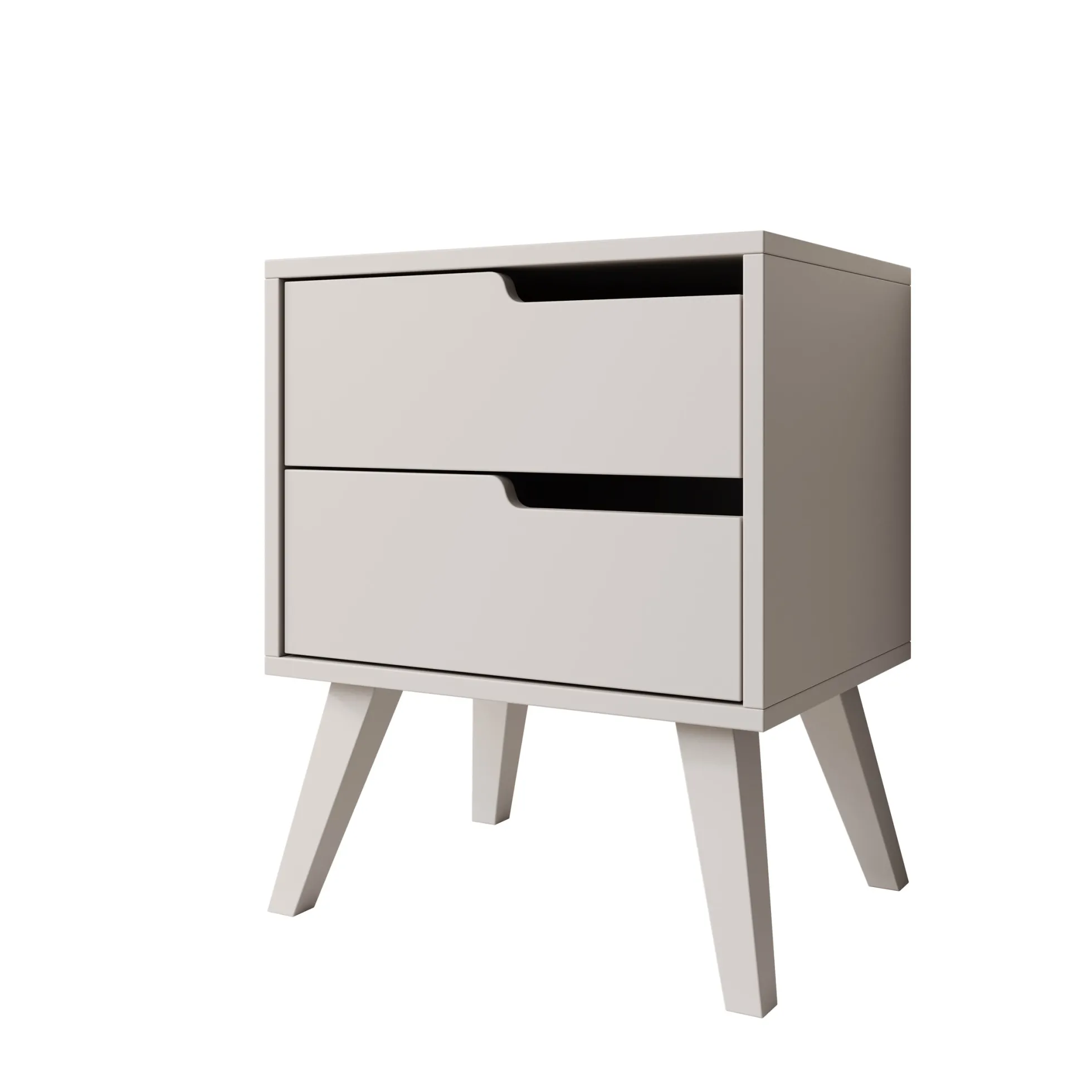 Nido - Nachtkastje rechts - Beige - 45x35x55 cm
