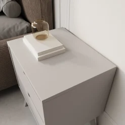 Nido - Nachtkastje rechts - Beige - 45x35x55 cm