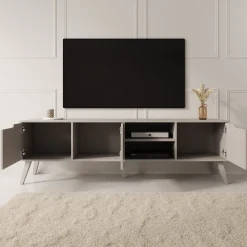 Nido - TV-Meubel - Beige - 180x40x55 cm