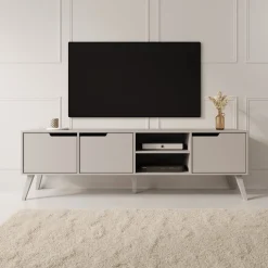 Nido - TV-Meubel - Beige - 180x40x55 cm