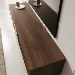 Nido - TV-Meubel - Donker eikenpatroon - 160x40x55 cm