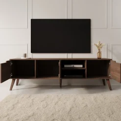 Nido - TV-Meubel - Donker eikenpatroon - 180x40x55 cm