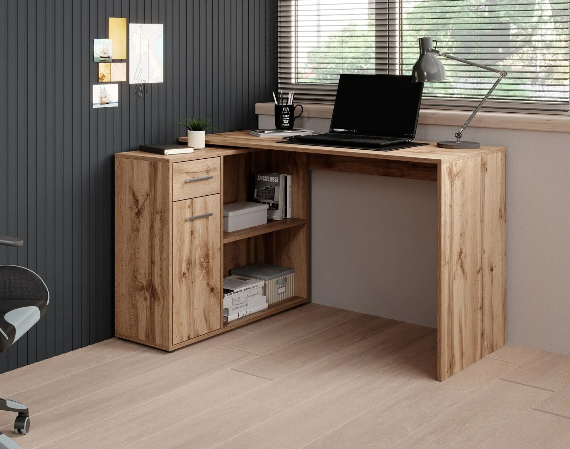 Nomi - Bureau - Eiken - 120x92 cm