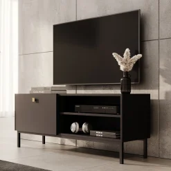 Norment - TV-Meubel - Zwart - 120x32x48 cm