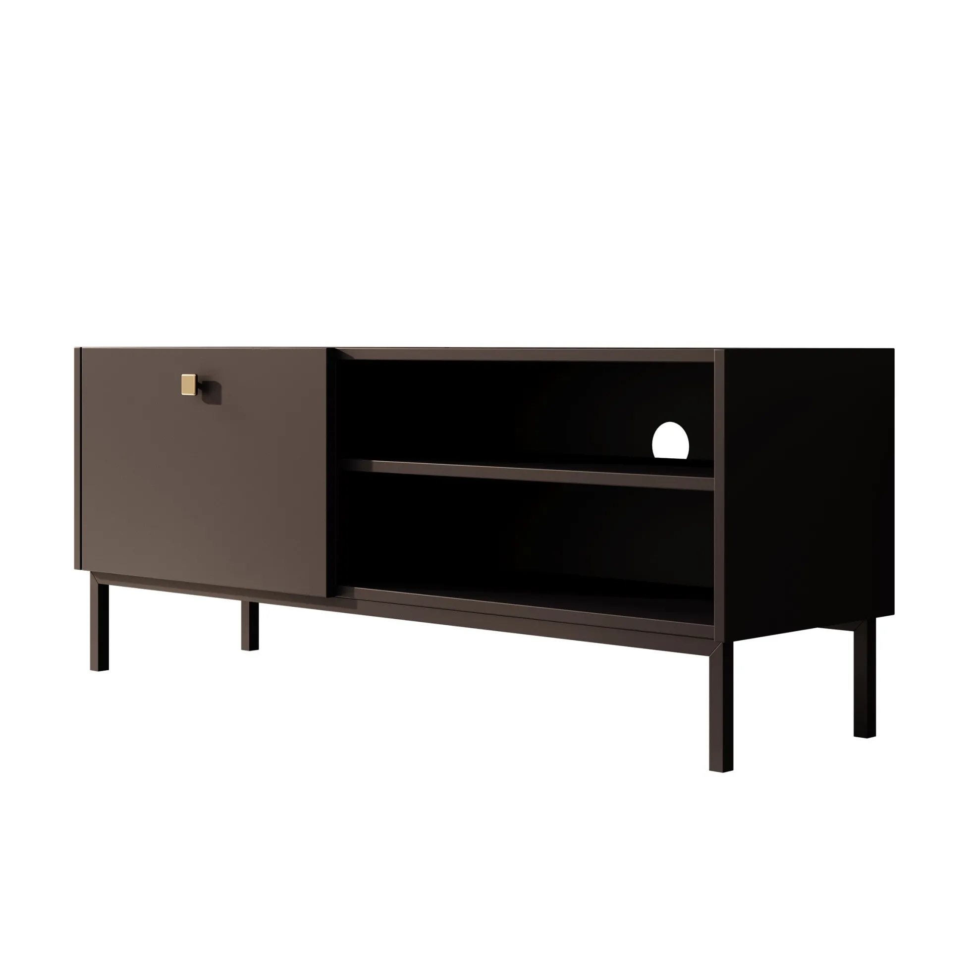 Norment - TV-Meubel - Zwart - 120x32x48 cm