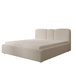 Northwell - Tweepersoonsbed met opbergruimte - Teddystof beige - 180x2