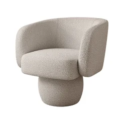 Norwich - Draaifauteuil - Teddystof beige