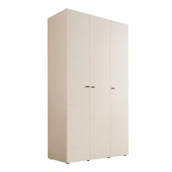 Nouran - Kledingkast met 3 deuren - Wit - 117x52x208 cm