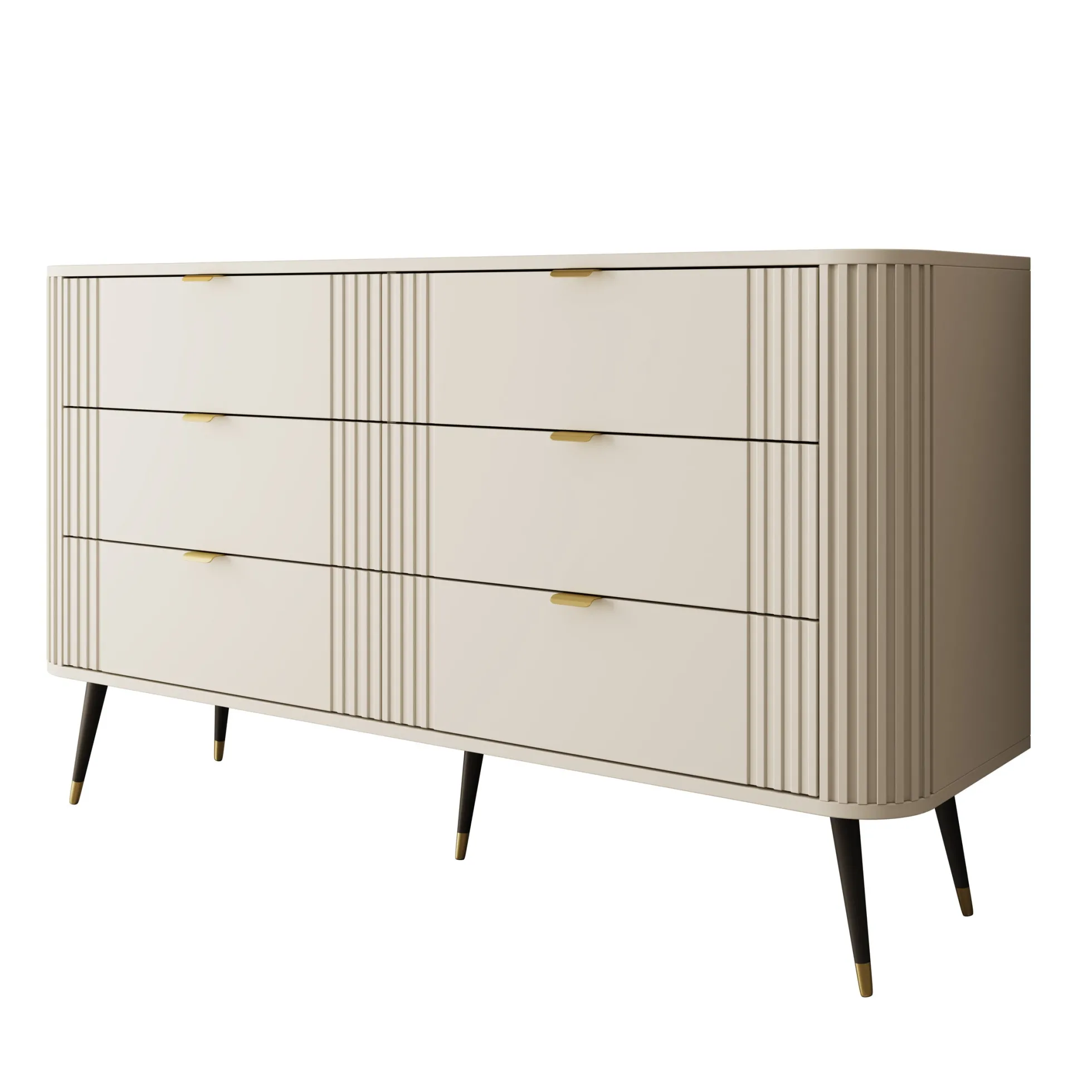 Oahu - Ladekast 6 lades - Beige - 138x40x80 cm