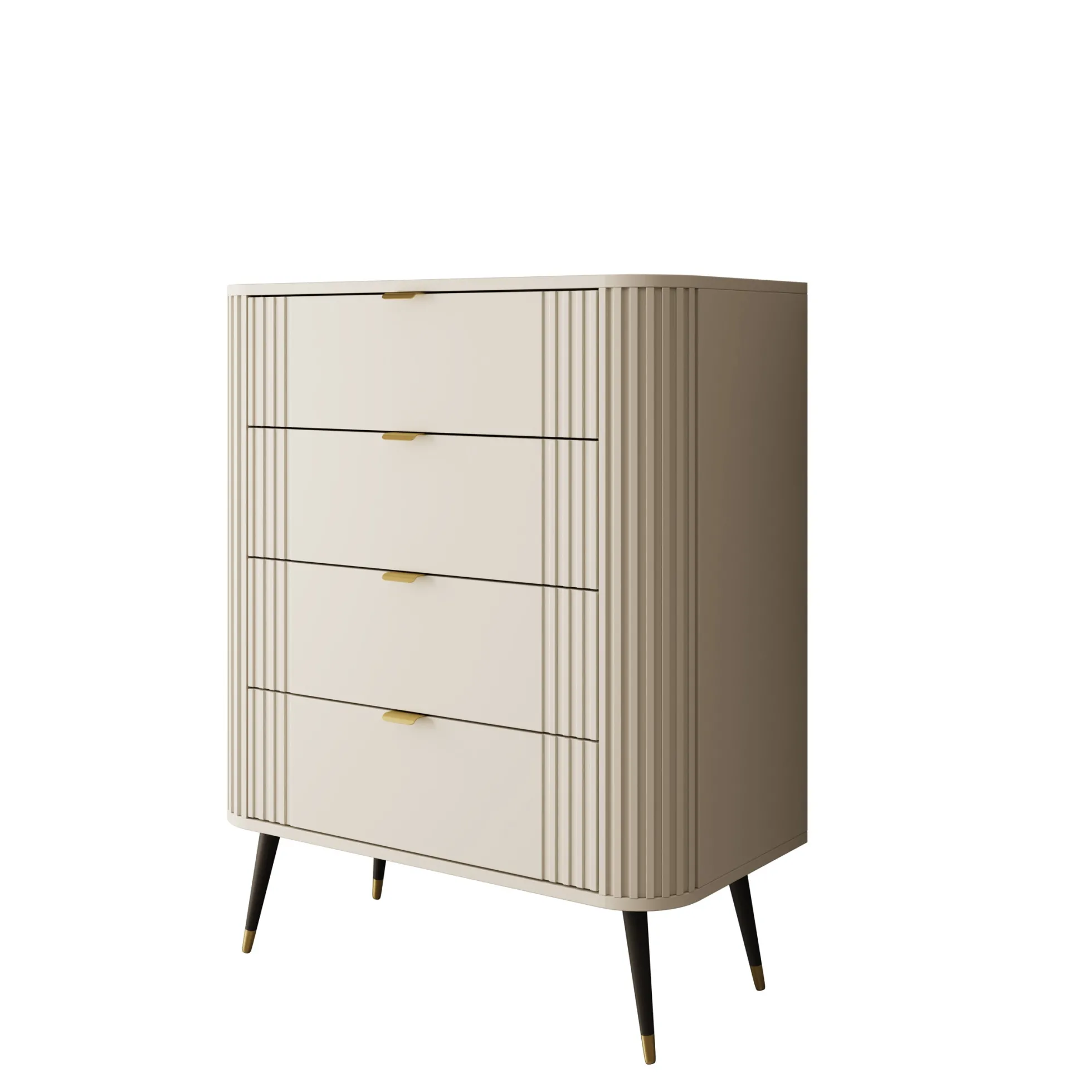 Oahu - Ladekast met 4 lades - Beige - 78x40x99 cm