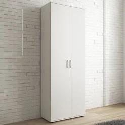 Odette - Schoenenkast - Wit - 70x34x189 cm