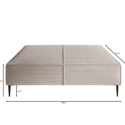 Odin - Poef - Ribstof beige