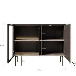 Okari - Dressoir - Beige - 107x39x84 cm