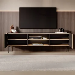 Okari - TV-Meubel - Eikenpatroon - 180x39x57 cm