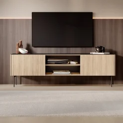 Okari - TV-Meubel - Eikenpatroon - 180x39x57 cm