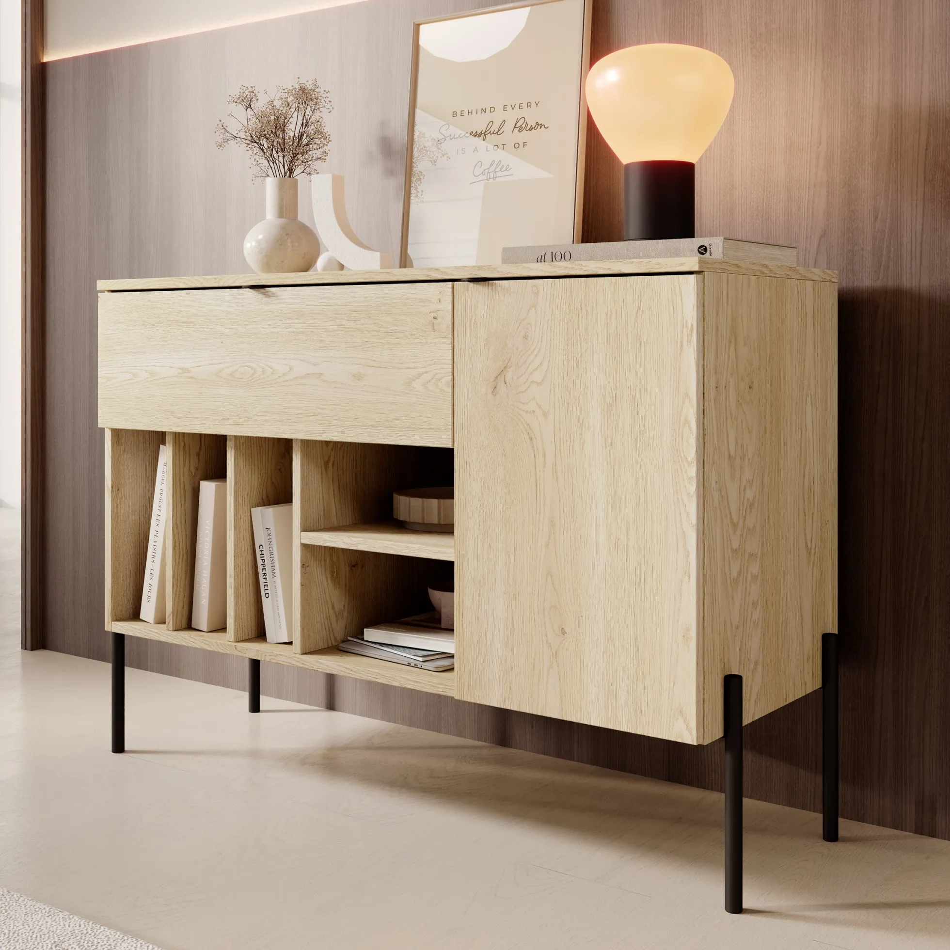 Oriya - Dressoir - Eikenpatroon - 105x40x75 cm