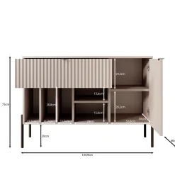 Oriya - Dressoir - Eikenpatroon - 105x40x75 cm