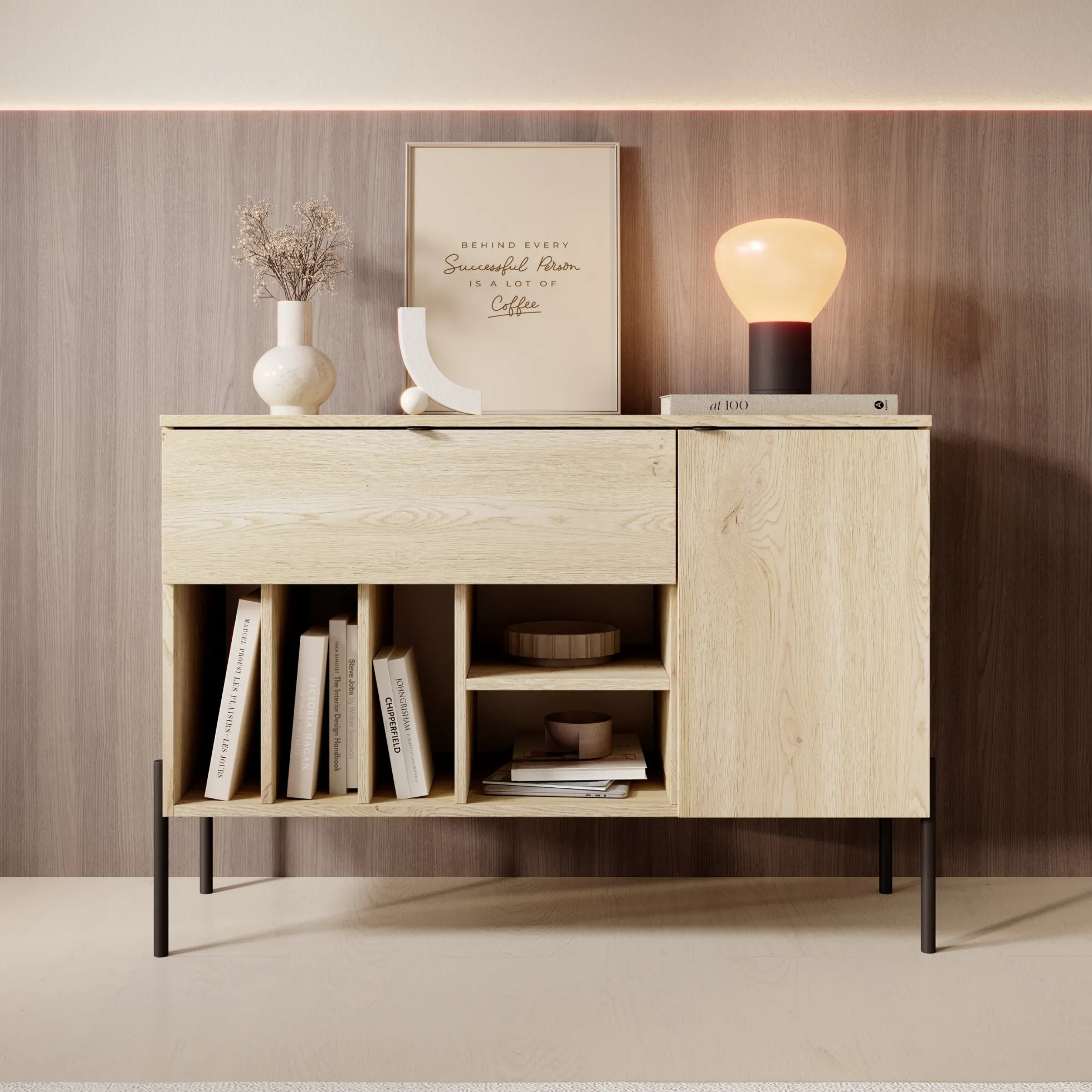 Oriya - Dressoir - Eikenpatroon - 105x40x75 cm