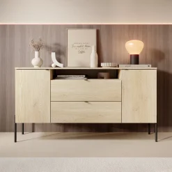 Oriya - Dressoir - Eikenpatroon - 140x40x75 cm