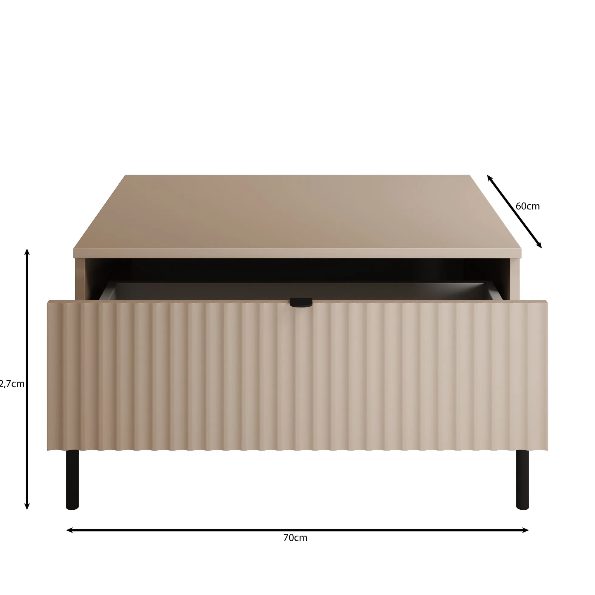 Oriya - Salontafel - Eikenpatroon - 70x60x43 cm