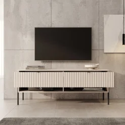 Oriya - TV-Meubel - Beige - 140x40x55 cm