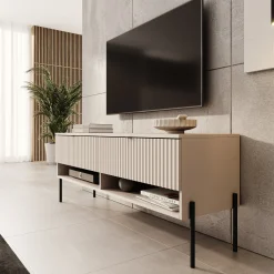 Oriya - TV-Meubel - Beige - 140x40x55 cm