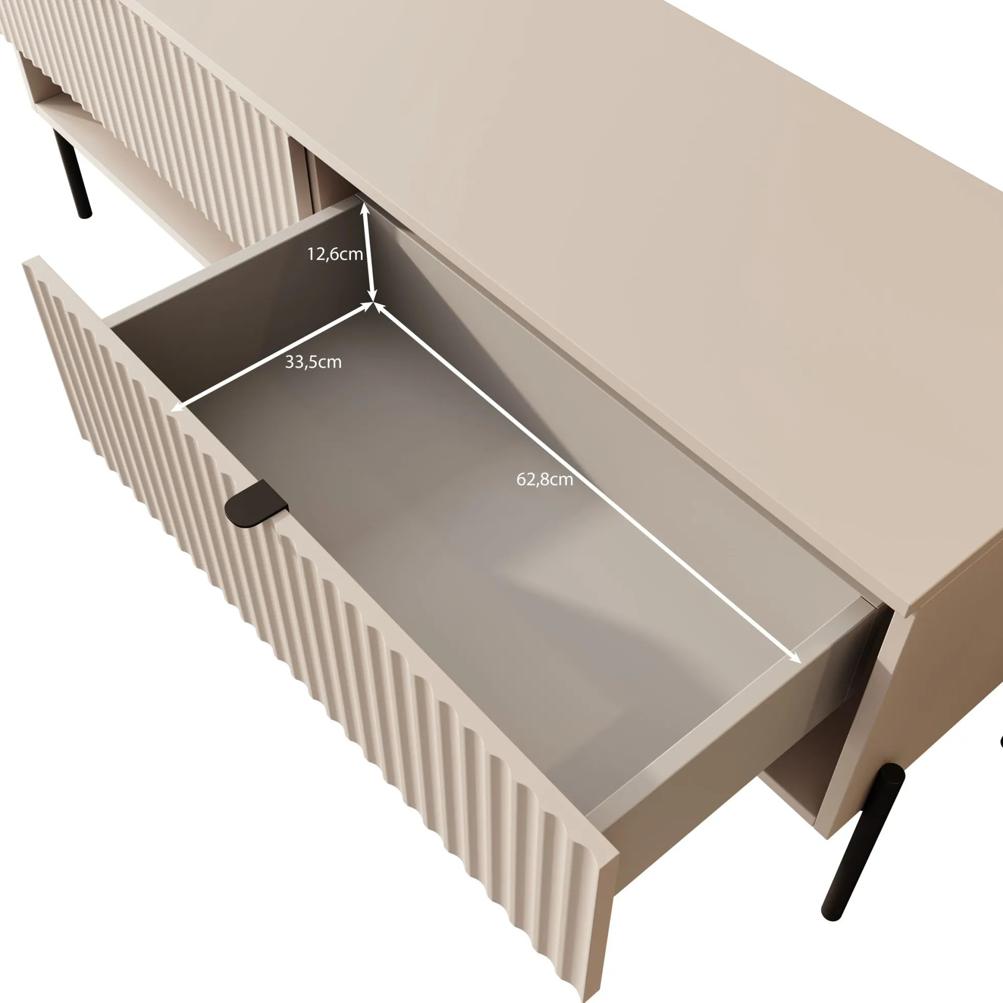 Oriya - TV-Meubel - Eikenpatroon - 140x40x55 cm