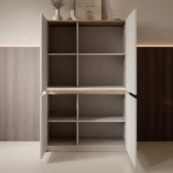 Orlano - Dressoir - Beige - 95x42x147 cm